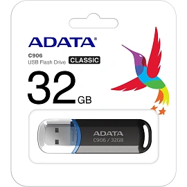Флешка USB 2.0 32 ГБ Adata C906 (AC906-32G-RBK)