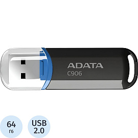 Флешка USB 2.0 64 ГБ ADATA C906 (AC906-64G-RBK)