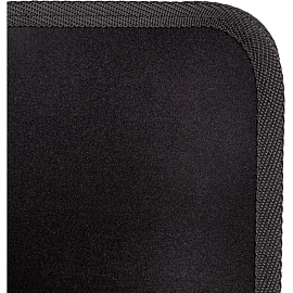 Папка-портфель пластиковая/нейлоновая Комус А4 черная (39x31.5 см, 3 отделения)