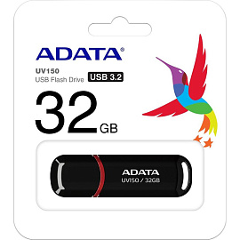 Флешка USB 3.2 32 ГБ Adata UV150 (AUV150-32G-RBK)