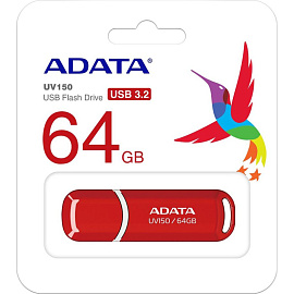Флешка USB 3.2 64 ГБ Adata UV150 (AUV150-64G-RRD)