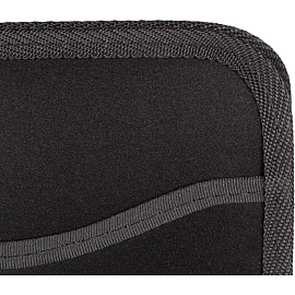 Портфель-картотека пластиковая Комус А3 черная (47x38 см, 3 отделения)