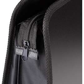 Портфель-картотека пластиковая Комус А3 черная (47x38 см, 3 отделения)