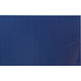 Портфель-картотека пластиковая Комус А4 синяя (30.3x3.5x21.6 см, 12 отделений)