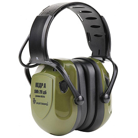 Наушники противошумные активные Ампаро Кедр А стандартное оголовье 29 дБ зеленые
