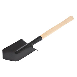 Лопата саперная 145x190x580 мм деревянный черенок (61425)