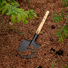 Лопата саперная 145x190x580 мм деревянный черенок (61425)