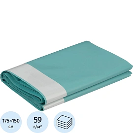 Простыня одноразовая Каптель стерильная ламинированная в сложении 175 x 150 см (зеленая)