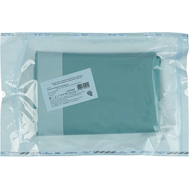 Простыня одноразовая Каптель стерильная ламинированная в сложении 175 x 150 см (зеленая)