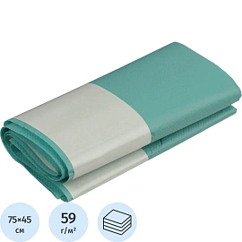 Простыня одноразовая Каптель стерильная ламинированная в сложении 75 x 45 см (зеленая)