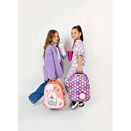 Ранец Комус Класс (№1 School) Easy Bunny анатомический розовый с одним отделением
