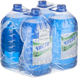 Жидкость незамерзающая Чисто Плюс -30°С ПЭТ (4 штуки в упаковке)