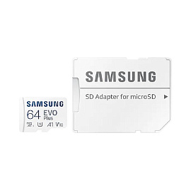 Карта памяти 64 ГБ microSDXC Samsung MB-MC64KA/APC UHS-I U1 V10 A1
