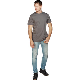 Футболка темно-серая короткий рукав 100% хлопок (размер 56-58 (XXL))