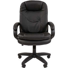 Кресло для руководителя Chairman 668 LT чёрное (экокожа, пластик)