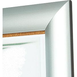 Рамка Комус (Attache) А4 21x30 см металлический багет 30 мм серебристая