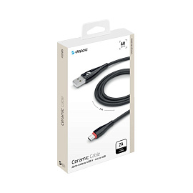 Кабель Deppa Ceramic USB A - micro USB 1 метр (72285) фото Кабель Deppa Ceramic USB A - micro USB 1 метр (72285)