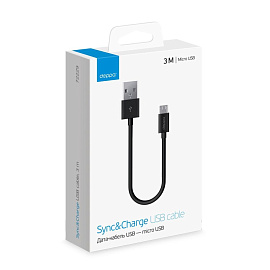 Кабель Deppa USB A - micro USB 3 метра (72229) фото Кабель Deppa USB A - micro USB 3 метра (72229)