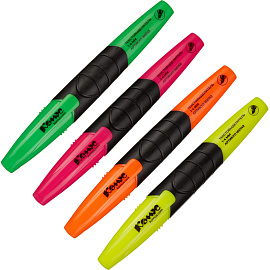 Набор текстовыделителей Комус (толщина линии 1-4 мм, 4 цвета)