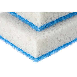 Губка для посуды York Бактерия Стоп поролон 10x7 см с абразивным слоем (5 штук в упаковке)