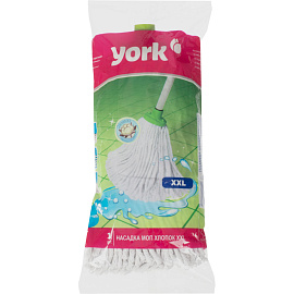 Насадка МОП для веревочной швабры York XXL хлопок 33x30 см
