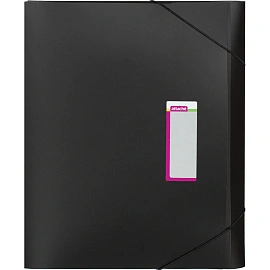 Папка-короб на резинках Attache А3 30 мм пластиковая до 300 листов черная (толщина обложки 0.8 мм)