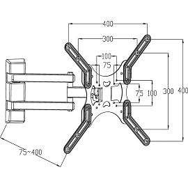 Кронштейн Digis DSM-8043 черный