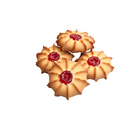 Печенье песочное Мичуринское Ромашка с фруктовым джемом 2 кг