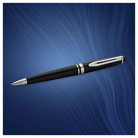 Ручка шариковая Waterman "Expert Black PT" синяя, 1,0мм, подарочная упаковка