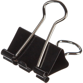 Зажимы для бумаг Комус 25 мм черные (12 штук в упаковке) фото Зажимы для бумаг Комус 25 мм черные (12 штук в упаковке)