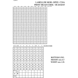 Этикет-пистолет двухстрочный Open С20/A (2х10 символов, 26х16 мм прямоугольная лента) фото Этикет-пистолет двухстрочный Open С20/A (2х10 символов, 26х16 мм прямоугольная лента)