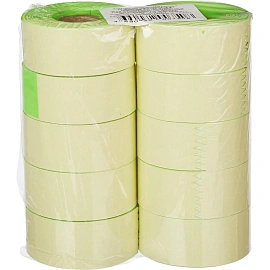 Этикет-лента прямоугольная зеленая 29х28 мм стандарт (10 рулонов по 700 этикеток)