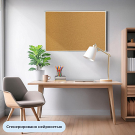 Доска пробковая 60x90 см Attache (Attache Economy) пластиковая рама фото Доска пробковая 60x90 см Attache (Attache Economy) пластиковая рама