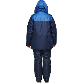 Куртка рабочая зимняя женская Снежана синяя/васильковая из ткани таслан (размер 44-46, рост 158-164)