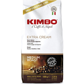 Кофе в зернах Kimbo Extra Cream 1 кг (пакет)