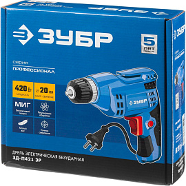 Дрель ЗУБР ЗД-П421 ЭР