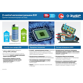 Шлифмашина угловая аккумуляторная ЗУБР AB-125-41