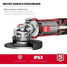 Шлифмашина угловая сетевая ЗУБР УШМ-125-1005