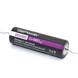 Батарейка ER14505 GoPower с выводами