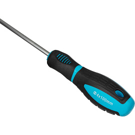 Отвёртка TOPFORT SL4 шлицевая 100 мм фото Отвёртка TOPFORT SL4 шлицевая 100 мм