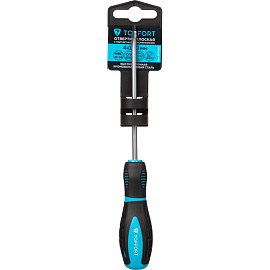 Отвёртка TOPFORT SL4 шлицевая 100 мм фото Отвёртка TOPFORT SL4 шлицевая 100 мм