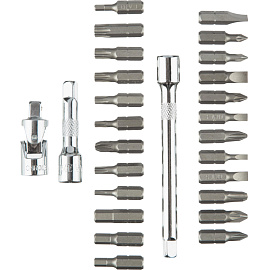 Отвёртка реверсивная TOPFORT с насадками (40 предметов, 9113140)