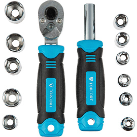 Отвёртка реверсивная TOPFORT с насадками (40 предметов, 9113140)