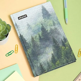 Бизнес-тетрадь Attache Economy Forest А5 120 листов в клетку на сшивке (125x200 мм)