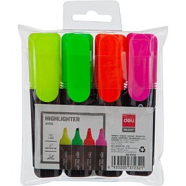 Набор текстовыделителей Deli Delight (толщина линии 1-5 мм, 4 цвета)