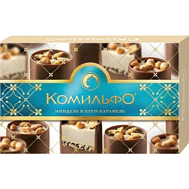 Конфеты шоколадные Комильфо с миндалём 116 г