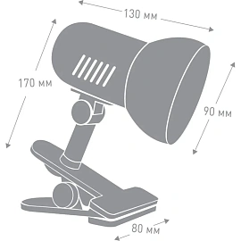 Светильник настольный Camelion H-035 черный