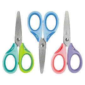 Ножницы детские Deli E6068 Neon 135 мм универсальные тупоконечные