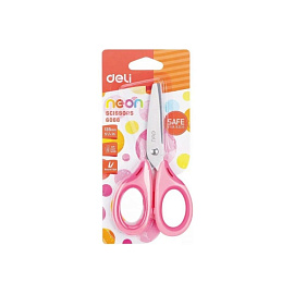 Ножницы детские Deli E6068 Neon 135 мм универсальные тупоконечные