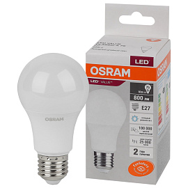 Лампа светодиодная Osram 10 Вт E27 A 6500 К 800 Лм матовая (4058075578913)
